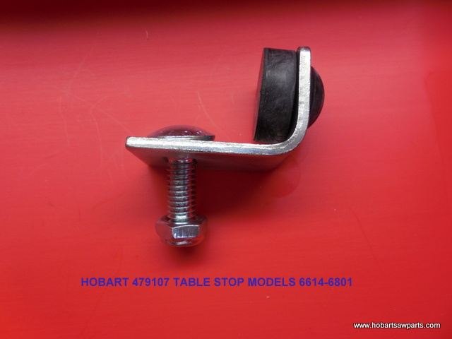 HOBART SAW 00-497107 CARRIAGE STOP ASSEMBLY FOR MODELS 6614 - 6801
